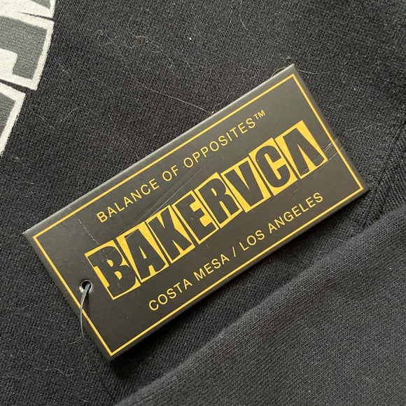 Baker Skateboards x RVCA “BakeRVCA” Men’s Skateboarding Hoodie Size Medium (NWT) - Picture 6 of 10